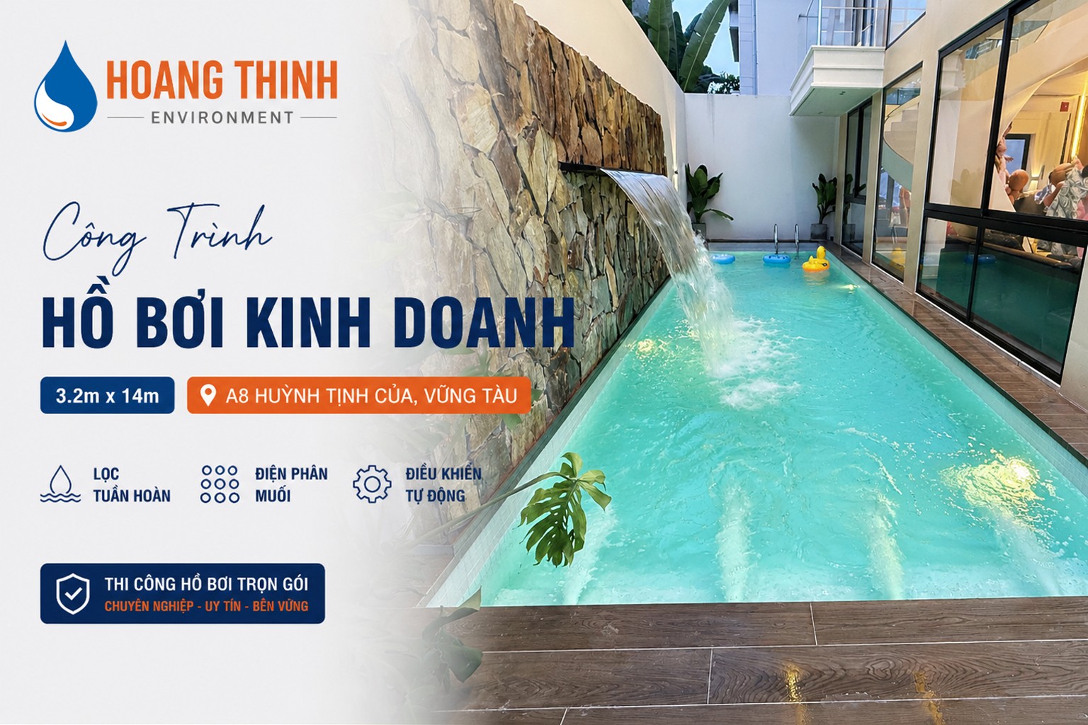 Hồ Bơi An Mộc Nhiên Villa – A8 Huỳnh Tịnh Của, TP. Vũng Tàu