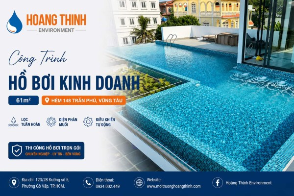 Cải Tạo Hồ Bơi Sân Thượng tại Hẻm 148 Trần Phú – TP. Vũng Tàu
