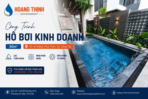 Hồ bơi villa A2 – A3 Đặng Thùy Trâm, TP. Vũng Tàu