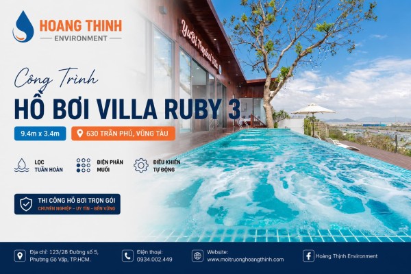Công Trình Hồ Bơi Villa Ruby 3 – 630 Trần Phú, TP. Vũng Tàu