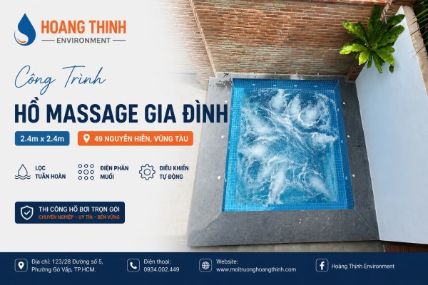 Công Trình Hồ Massage Gia Đình Anh Hưng – 49 Nguyễn Hiền, TP. Vũng Tàu