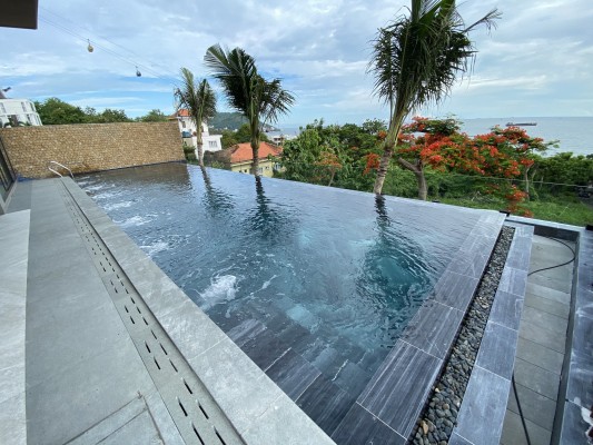 Hồ bơi villa gia đình anh Lộc 12-2 Trần Phú tại TP. Vũng Tàu