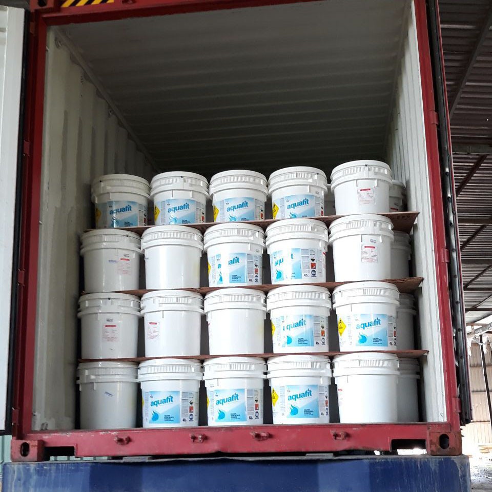 Chlorine 70% dạng hạt hãng Aquafit nhập khẩu từ Ấn Độ