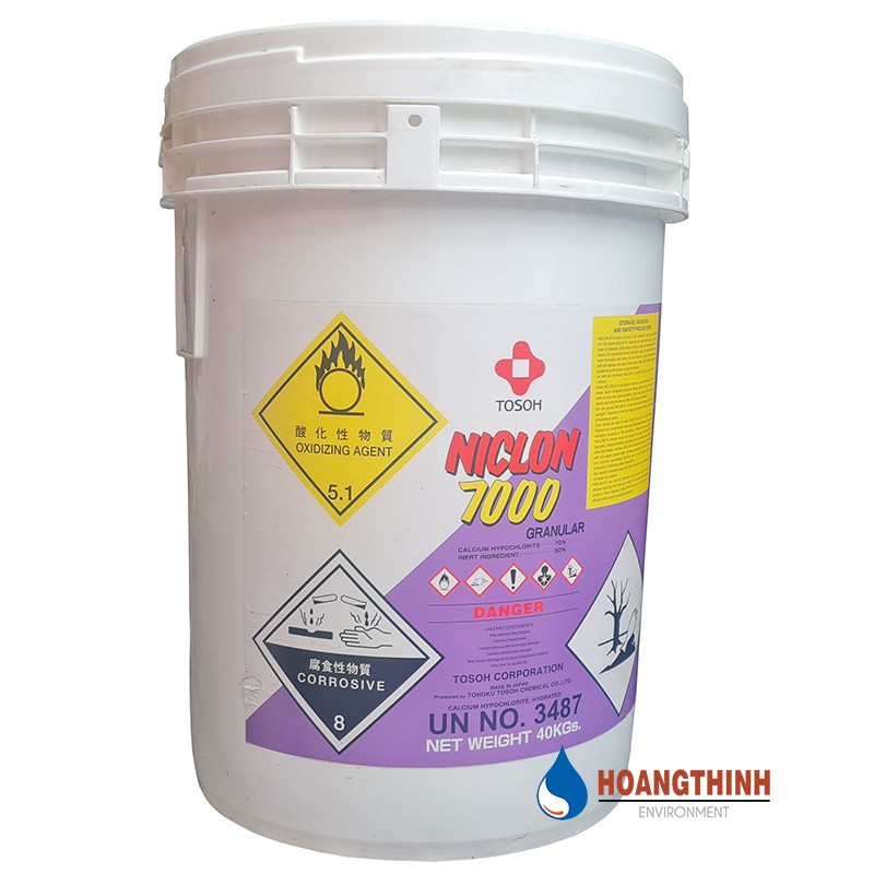 Chlorine 70% dạng hạt hãng Niclon nhập khẩu từ Nhật Bản