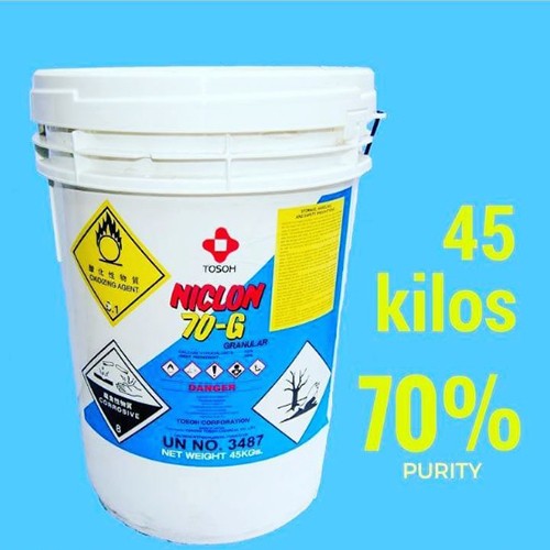 Chlorine 70% dạng hạt hãng Niclon nhập khẩu từ Nhật Bản
