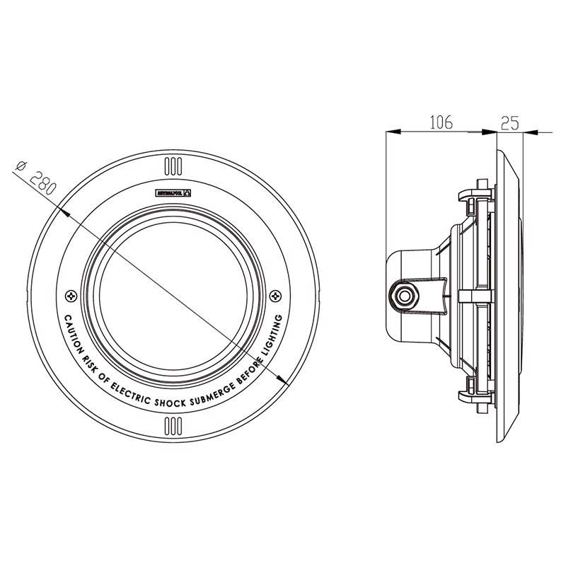 Đèn led hồ bơi Astralpool công suất 27W