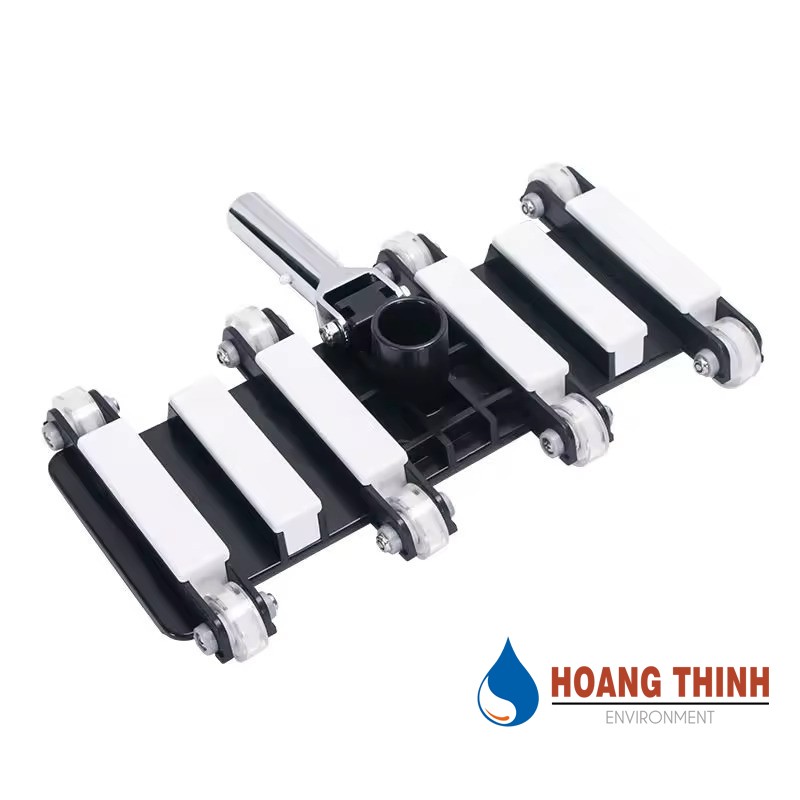 Bàn hút bể bơi 8 bánh xe, cán inox hãng SPS