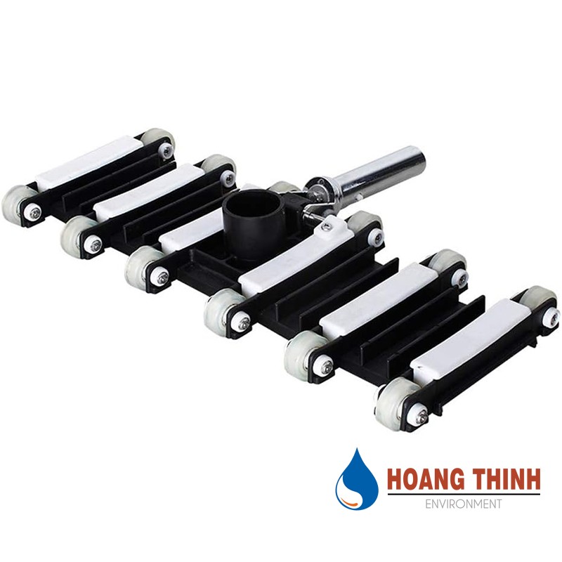 Bàn hút bể bơi 8 bánh xe, cán inox hãng SPS