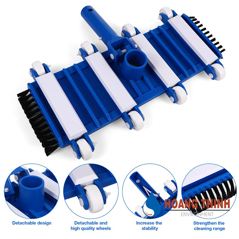 Bàn hút bể bơi 8 bánh xe thương hiệu SPS Trung Quốc